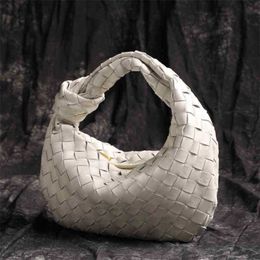 Bag Venetasbottegas Designer Handbags Round Bottom Jodie Woven Women's Napa Sheepskin Knotted Round Underarm Hobo Arc Handbag