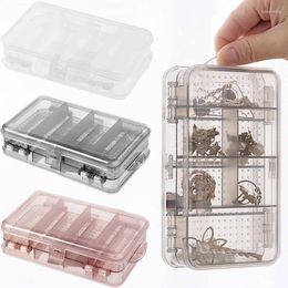 Jewellery Pouches Transparent Organiser Display Travel Jewellery Case Boxes Portable Double Layer Box Storage Earring Holder