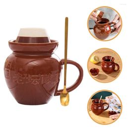 Dinnerware Sets Coffee Cups Lids Mug Ceramic Drinking Sauerkraut Altar Gift Decorative Water Office