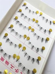 Whole 10 pairs handmade lower under bottom false eyelashes make up fake eye lashes extension cosmetic beauty tools 047228y6082347