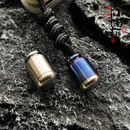 Mountaineering Crampons Detachable Alloy Bottle Paracord Accessory Screw Thread Knife Beads EDC DIY Flashlight Pendants 231024