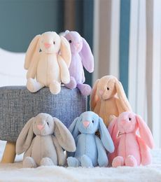 Easter Bunny Plush Toy Party Longeared Rabbit Rag Doll Children039s Holiday Gift Bedroom Decoration 12inch 30cm 4 Styles5776735