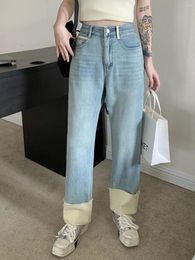 Women's Jeans High Waist Straight Women Vintage Classic Ankle-length Denim Pants Summer 2023 Streetwear