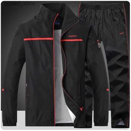 Men's Tracksuits Men's Fitted Exercise Tracksuit Set Full-Zip Jacket Casual Gym Jogging Athletic Workout Sweat Suits Outdoor Basketball Sportsuit Q231025