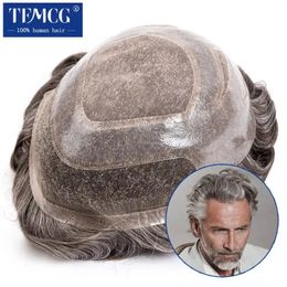 Men's Children's Wigs VERSALITE Swiss Lace Front PU Men Toupee Natural Hairline Male Hair Prosthesis 100 Human Replacement System 231025