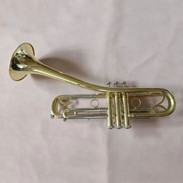 Hot Sell quality Bb Trumpet B Flat Brass Silver Plated Professional Trumpet Musical Instruments with Leather Case 00