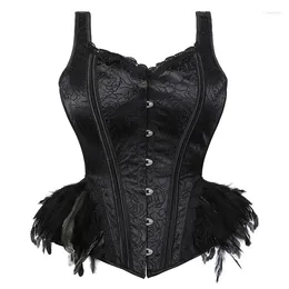 Bustiers & Corsets Women Shoulder Straps Steampunk Sexy Body Bustier Overbust Exotic Corselet Lingerie Waist Cincher Costumes Fashion