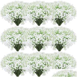 Decorative Flowers Wreaths 20.5 Inch Artificial Flowers Babysbreath Fake Gypsophila Plants Bouquets For Wedding Home Diy Decoration Dhtdn