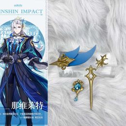 Cosplay Cosplay Neuvillette Hairpins Game Genshin Impact Accessories Props Fontaine Marechaussee Phantom Brooch Hairwear