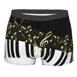 Underpants Boxer Men Underwear Male Panties Shorts Piano Keyboard And Musical Notes Comfortable Homme