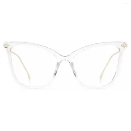 Sunglasses Frames Butterfly Cat-eye TR Full-rim Eyeglasses Leoptique 97152 Clear