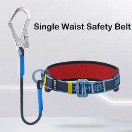 Climbing Harnesses Single Waist Work Safety Belt High-altitude Harness Outdoor Rock Climbing Training Electrician Construction Safe Rope Hook Suits 231025