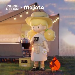 Blind box Finding Unicorn Molinta Camping Vlog Series Box zZoton Mystery Kawaii Toy Figures Birthday Gift Kid Action 231025