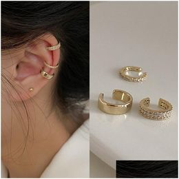 Ear Cuff Delicate Zircon Cute Clip Earrings Female Buckle Ear Cuff No Piercings Fake Cartilage Earring For Women Fashion Jewellery Drop Otkn8