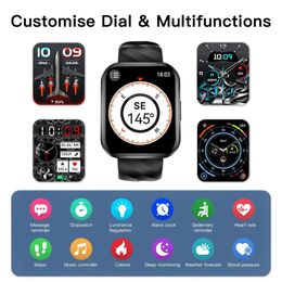 KUMI KU6 Meta Smart Watch 1.96" Smartwatch Bluetooth Call Sport Heart Rate Tracker Blood smart Pressure Monitor IP68 Waterproof