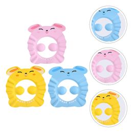 Shower Caps Shampoo Cap Ear Protection Hat Waterproof Shower Safe Baby Adjustable Bath Visor Toddlers Products born Swimming 231024