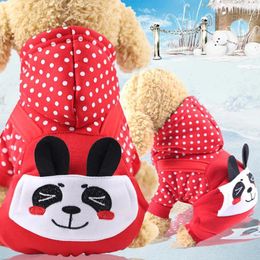 Dog Apparel Fashion Cartoon Cute Puppy Coat Hoodies Pullovers For Dogs Pet Clotheswith Hat Supplies Clothes Costume