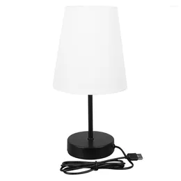 Night Lights USB Port Nightstand Lamp Touch Control LED 3 Way Dimmable With Mental Base For Bedroom Living Room Dorm Home Office