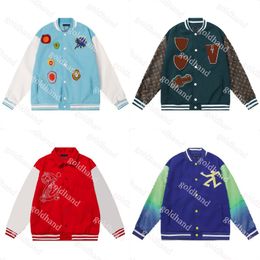 Fashion Baseball Jackets Mens Designer casual Outerwear Hip Hop Street Coats Warm Long Sleeve Jackets