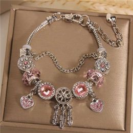 Pink bracelet female Korean version of temperament dreamcatcher bracelet to send students BFF gift bracelet