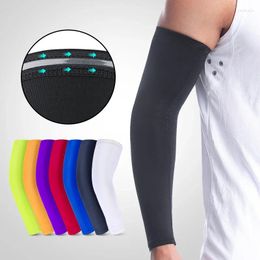 Knee Pads 1 Pc Arm Warmer Sleeves Basketball Sports Elbow Breathable Elastic Outdoor Fitness Sunscreen Sleeve Gym Accessories