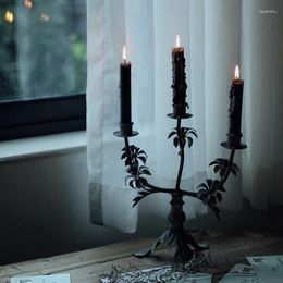 Candle Holders Vintage House Holder Nordic Halloween Decoration Autumn Gothic Swieczniki Dekoracyjne Home Decor RR50CH