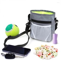 Dog Carrier Portable Food Training Snack Waist Bag Large Capacity Treat Pouch Drawstring Carries Outdoor Garbage Waste Dispenser