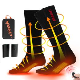 Heated Socks DUHAN Skiing Warm Camping Heating Infrared Electric Sports Sock EU Size Temperature Adjust