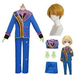 Oshi No Ko Hoshino Aqua Cosplay Costume Wig Hoshino Akuamarin Blue Uniform Outfit for Kids Adults Ai Hoshino Halloween Party Mencosplay