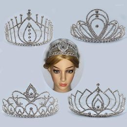 Hair Clips ZANLLOY 5 Design Bridal Tiara And Crown Rhinestone Large Celebration Female Wedding Accessories Princess Party Favors