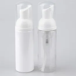 Storage Bottles 12pcs/lot 50ml PET Empty Clear Transparent Round Plastic Foaming Pump Bottle