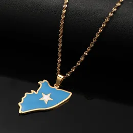 Pendant Necklaces Stainless Steel Somalia For Women Men Jewelry