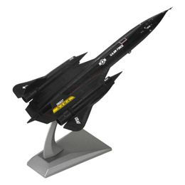 Christmas Decorations 1/144 Alloy 1A Blackbird Reconnaissance Plane Jet Model W/ Display Stand 231025