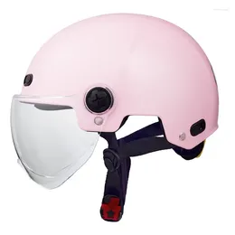 Motorcycle Helmets Pink Color Helmet Summer Season Half Unisex Racing Ultra Light Kids Capacete Casco ECE Approved