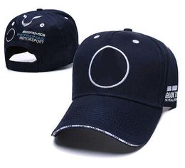 Top Racing motorcycle hats Team Mercedes-Benz-AMG Marshmello mens and womens sports ball hat fitted Fashion mesh cap Youth trucker caps