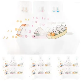 Dinnerware Sets 100 Pcs Triangle Rice Ball Packaging Japanese Onigiri Wrapper Bulk Bags Sushi Wrappers Disposable