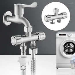 Bathroom Sink Faucets 304Stainless Steel Bibcock Washing Machine Faucet Double Use Laundry Mop Pool Tap For Shower Head Toilet Basin Water