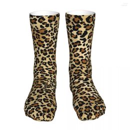 Men's Socks Men's Men Cycling Pretty Simple Animal Print Leopard Cotton Harajuku Savage Safari Wild Women Sock