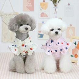 Dog Apparel Cat Shirt Summer Clothes Puppy Yorkshire Maltese Shih Tzu Pomeranian Poodle Schnauzer Pet Clothing Blouse Costume