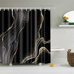 Shower Curtains Abstract Geometric Tile Graphics Bathroom Shower Curtains Bath Screen Frabic Waterproof Polyester Bathroom Decoration with Hook 231025