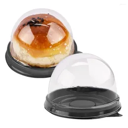 Baking Tools 50 Pack Mini Cupcake Containers Clear Plastic Cake Box With Dome Lids For Muffin Mooncake Dessert Cheese Pastry