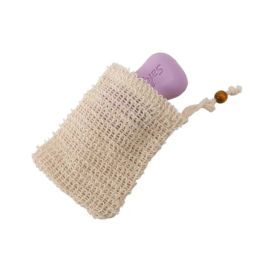 Wholesale Bath Brushes Sponges Scrubbers Mesh Soap Saver Sisal Bag Pouch Holder For Shower Bath Foaming And Drying