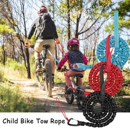Mountaineering Crampons Child Bike Tow Rope Shock Absorbing Stretch For Comfortable Uphill With Alloy Carabiner And Paracord 231024