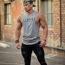 Men Sports T-shirts Fitness Vest Casual Tank Tops Mens Summer Sleeveless Tshirts Letter Printing Tees Size M-2XL 6 Colors309m