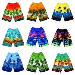 Men's Shorts palm trees printing Summer Colorful Swimwear Man Swimsuit Swimming Trunks Swim Beach Shorts Surf Board Male Clot2591