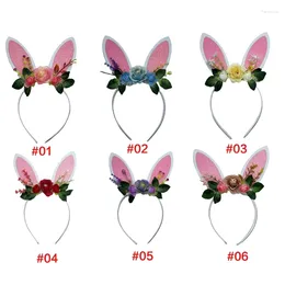 Party Supplies Flower Decor Ears Hair Hoop Women Teenagers Makeup Headband For Easter Halloween Cosplay Accessories