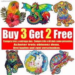 Puzzles Dinosaur Cats Wooden Jigsaw Puzzle Toy Wooden Puzzles For Adults Kids Christmas Gifts Educational Games Toys Buy 3 Get 2 FreeL231025