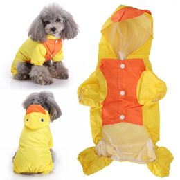Dog Apparel Pet Rain Coat Cat Raincoat Outdoor Rainwear Hood Jumpsuit Puppy Rainy Day Casual Waterproof Jacket