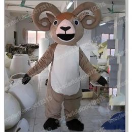 2024 Performance big horn goat Mascot Costumes Carnival Hallowen Gifts Unisex Adults Fancy Games Outfit Holiday Outdoor Advertising Outfit Suit