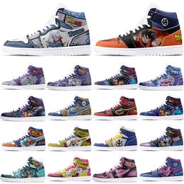 New Customized Shoes 1s DIY shoes Basketball Shoes Men Women Cartoon Anime Customization Trend Outdoor Basketball Shoes